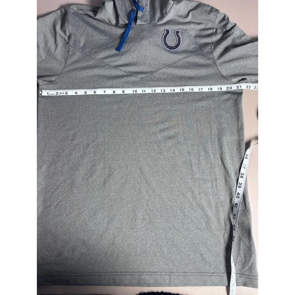 Nike Indianapolis Colts NFL Dri-FIT Gray Hoodie‎ Sweatshirt Men's Medium